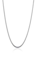 Plated sterling silver Chains (16 18 20 22 24)INCHS*3MM men's 3M bone necklace SN192 Top 925 silver plate Chains Necklaces jewelry6767799