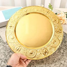 Dinnerware Sets Table Decorations European Style Fruit Plate Metal Serving Platters Cake Stand Pastry Snack Small Plates Storage