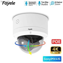 PTZ Cameras 8MP 4K PTZ IP AI Human Detection Camera 2 Audio Infrared 50M POE 5MP Outdoor H.265 CCTV RTSP Home Safety Dome Camera C240412