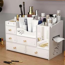 Storage Boxes Organizer Vanity With Drawers Nail Holder Bathroom Cosmetic Eyeshadow Etc. Countertop Elegant Transformer Ornament