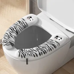 Toilet Seat Covers Four Seasons Universal Cover Cute Waterproof Winter Zipper Thickened Gasket