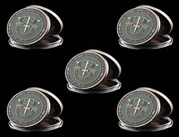 5pcs US America Army Craft Special Forces Nice Green Military Beret Metal Challenge Coin Collectibles8329661