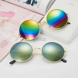 Sunglasses Vintage Retro Polarised Steam Punk Sunglasses Fashion Metal Round Mirrored Eyewear Men Circle Sun Glasses UV400 24412