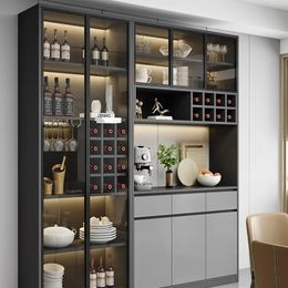 Liquor Home Wine Cabinets Display Living Room Modern Storage Wine Cabinets Simplicity Glass Botellero Vino Furniture MG56J