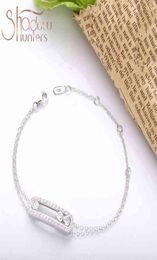 SHADOWHUNTERS Real 925 Sterling Silver Move Stone Bracelets With Clear CZ Luxury Brand Jewelry Making H22040999933926892811