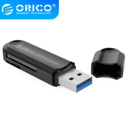Hubs ORICO Card Reader USB 3.0 SD TF Memory Card Adapter for Macbook Pro Samsung Laptop USB3.0 Card reader SD Card Reader