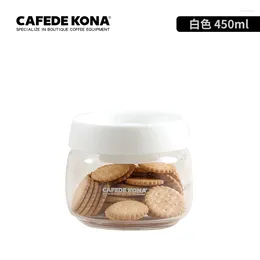 Storage Bottles CAFEDE KONA Glass Canister Vacuum Sealed Tank Borosilicate Jar With Lid Food Kitchen Box