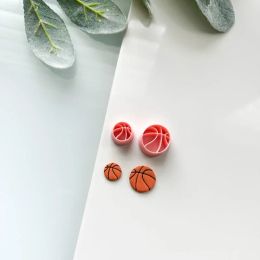 Sports Ball Soft Pottery Earring Cutters Cute Small Earrings Polymer Clay Moulds DIY Earrings Jewellery HandMade Clay Tool Gift