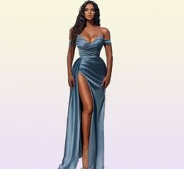 2023 Elegant Off Shoulder Prom Dresses A Line Backless Sexy Crystal Split Side High Sexy Evening Gowns BC10944 GB1202x39972992