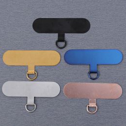 5/1Pcs Durable Mobile Phone Anti-lost Lanyard Card Gasket Ultra Thin Steel Detachable Phone Hanging Strap Metal Patch Tether Pad