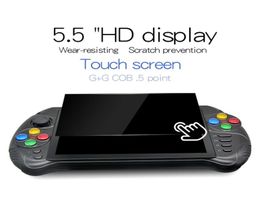 Powkiddy X15 Andriod Handheld Game Console Nostalgic host 55 INCH 1280720 Screen quad core 2G RAM 32G ROM Video Player9808891