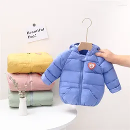 Down Coat Cute 1- 5y Baby Girls Jacket Kids Boys Light Coats With Ear Hoodie Spring Girl Clothes Infant Children's Clothing For