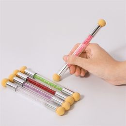 Gradient Colour Replacement Head Double Head Nail Tools Drill Point Pen Embossing Stick Manicure Dye Pen