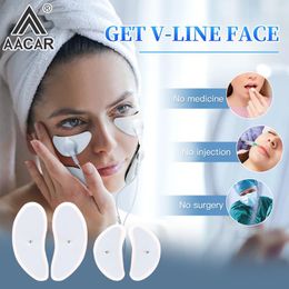 4Pcs For Facial Lifting Pads EMS Muscle Stimulator Electrode Pads Face Massager Tens Acupuncture Digital Electronic Pulse Tools