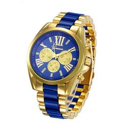 Fashion new designer watch Casual three eyes quartz steel band men's luxury watch