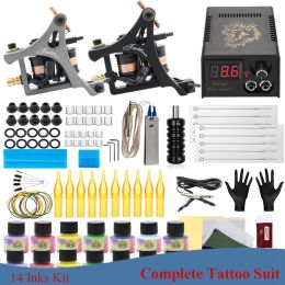 Supplies Tattoo Kit Coil Tattoo Hine Set Tattoo Power Supply Needles Tattoo Hine Kit for Beginner Starter Tattoo Supply