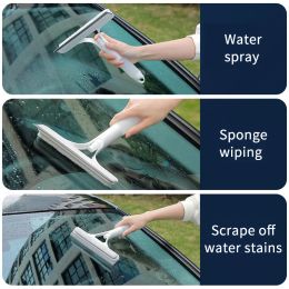 3 IN1 Silicone Wiper Shower Squeegee Glass Cleaning with Spray Bottle For Bathroom Window Cleaning Brush Mirror Home Accessories