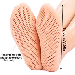 Pair Feet Care Socks Moisturizing Silicone Gel Heel Full Length Foot Skin Care Tools Protectors Anti-Cracking Spa Home Use