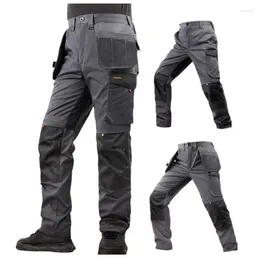 Men's Pants Multi Style Men Work Multifunctional Cargo Twill Fabric Trousers Outdoor Casual