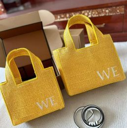 luxury Tote bag Designer women's handbag luxury straw cosmetic bag embroidered beach bag grass woven vegetable basket French style shoulderbag
