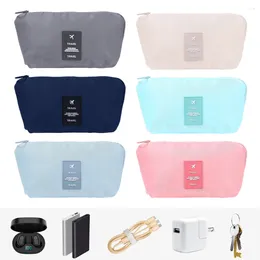 Storage Bags Portable Data Cable Organiser Waterproof Handbag Cosmetic Travel Small Zipper Pouch