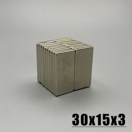 5/10/15/20Pcs 30x15x3mm Neodymium Material 30*15*3 mm NdFeB N35 Magnets Strong Block magnet Magnetic Materials Imanes