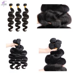 Modern Show 5x5 HD Lace Closure With Body Wave Bundles Brazilian Human Hair Bundles With Closure 32 Inch Long Hair Weave