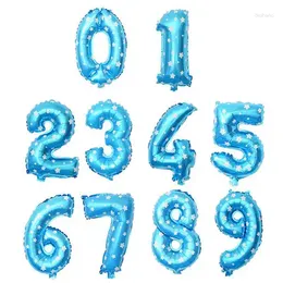 Party Decoration 1000pcs/lot 16 Inch Number 0-9 Foil Balloons Happy Birthday Kids Air Digit Baby Shower Supplies