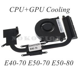 Pads AT14M0040R0 LAB091P Radiator For Lenovo IdeaPad E4070 E5070 E5080 Laptop CPU GPU Laptop Cooling Heatisnk with fan