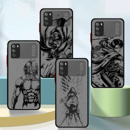 Anime Attack On Titan Phone Case for Xiaomi Poco M3 F3 C40 X4 Pro X3 NFC M5s X4 GT X3 Pro X5 Pro M5 Shockproof Cover