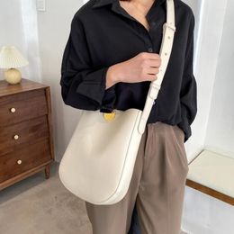 Bag Simple Small PU Leather Luxury Bucket Crossbody Handbags And Purses 2024 Winter Women's Designer Shoulder