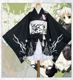 New Design Black Japanese Anime Cosplay Kimono Party Costume For Women And Girls Kimono Party Clothing S3XL Can Choose From3731968