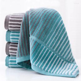 Towel Zhangji 1PC Double Water Absorption British Style Multipurpose Sports Fitness Sweatable Towels Cotton For Adults