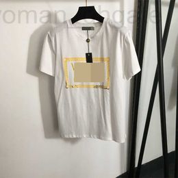 Women's T-Shirt designer 2024 New Fashionable and Minimalist Style Letter Printing Casual Round Neck Short Sleeve T-shirt 558X