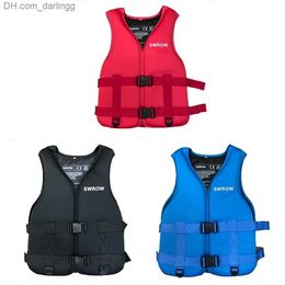 Life Vest Buoy Neoprene rubber adult and childrens life jackets water sports fishing kayaking swimming surfing rafting safetyQ240412