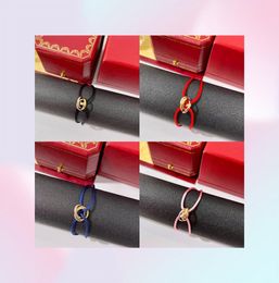 Charm Bracelets Fashion Lovers Jewellery 23 Colours Weave Cotton Rope Classic Tricolour Stainless Steel Bangle Bracelet For Men Women 4721832