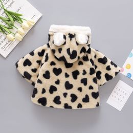 Newborn Infant Babys Girls Jacket Coat Snowsuit Winter Baby Clothes Warm Soft Fleece Hooded Cloak Outwear 1-4 Years Baby Clothes