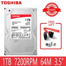 Drives TOSHIBA High Performance 1TB Hard Drive Disc 1000GB HDD 3.5" Desktop PC Computer Internal HD SATA 3 7200RPM 64M Cache 6.0 Gbit/S