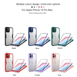 360 Clear Phone Case for IPhone 15 14 Plus 13 12 11 Pro Max X XS XR 7 8Plus Cover Shockproof Camera Lens Screen Full Protection