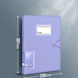 A4 Loose-leaf Folder Transparent Obstetrics Data Book Pp Plastic Storage A3 Test Paper Sheet Music File Document Organiser