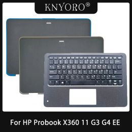 Frames New for HP Probook X360 11 G3 G4 EE LCD Back Cover Topcase Laptop Keyboard Bracket Replacement Accessories L43789001 L47578001