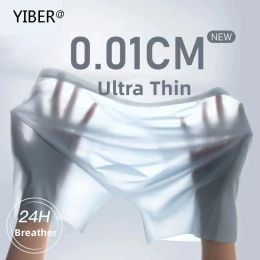 Underwear Mens Boxer Panties Ice Silk Seamless Sexy Shorts Quick Drying Underwear Transparent Underpants Male Ultrathin Breathable Briefs