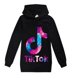 Spring Fall Tiktok Sweatshirt For Big Boy Girl Clothes Fashion Children Hooded Print Cotton Hoodies Kid Tik Tok Casual Sport T Shi2118179