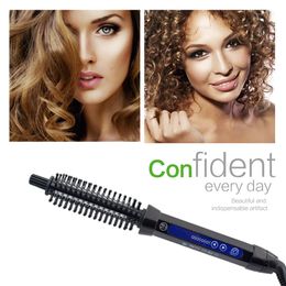 Hair Curling Wand Curler Iron Ceramic Anion Deep Air Brush Heating Roller Styler Care Tools 240410