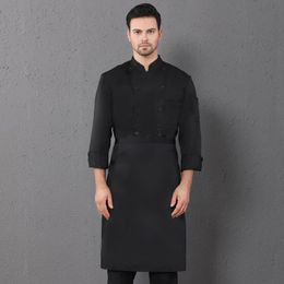 Hotel Chef Uniform Bakery Cafe Food Service Cooking Coat Unisexs Long Sleeve Restaurant Kitchen Shirt Cook Jacket Workwear