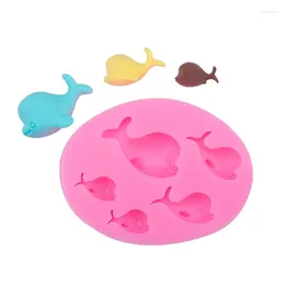 Baking Moulds Three-dimensional Dolphin Fondant Silicone Mould Soft Pottery Handmade Soap Cloth Spot Wholesale 15-214