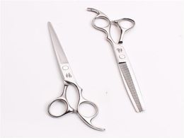 65quot 185cm 440C High Quality Sell Barbers039 Hairdressing Shears Cutting Thinning Scissors Professional Human Hair Sc9655425