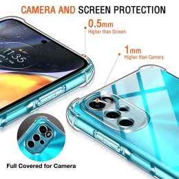 Shockproof Clear Silicone Soft Back Case For Motorola Moto G22 G32 G42 Moto G52 G62 5G G72 G82 Coque