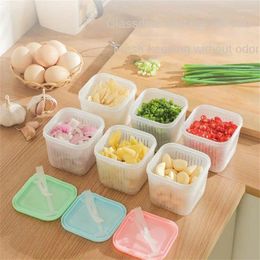 Storage Bottles Refrigerator Side Dish Box Kitchen Containers Plastic Accessories Freezing Drain Case Sealed