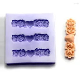 Baking Moulds Silicone Flower Bunch Fondant Lace Mat DIY Cake Decorations Accessories Sugar Mould Pastry Tools JH128